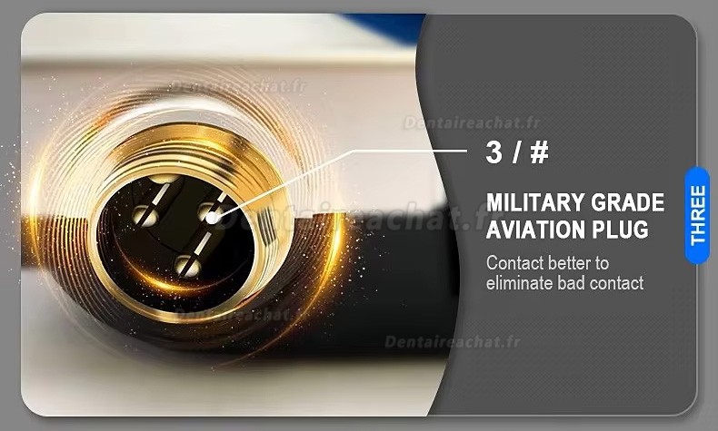 Micromoteur de laboratoire dentaire GONGYU G500 avec pièce à main 50000 tr/min et pédale de commande